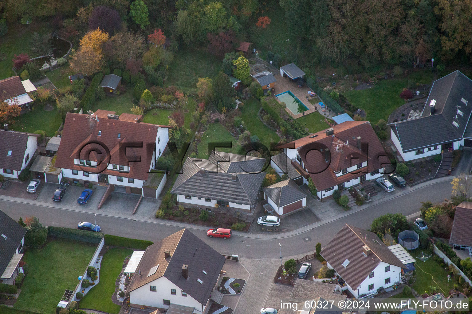 Schrägluftbild von Rülzheim im Bundesland Rheinland-Pfalz, Deutschland