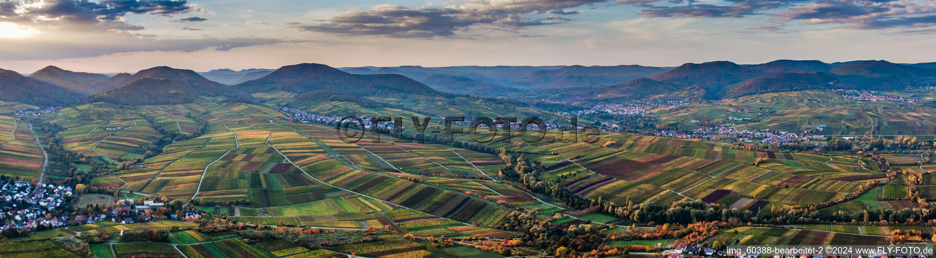 Luftbild von Panorama in Ranschbach im Bundesland Rheinland-Pfalz, Deutschland