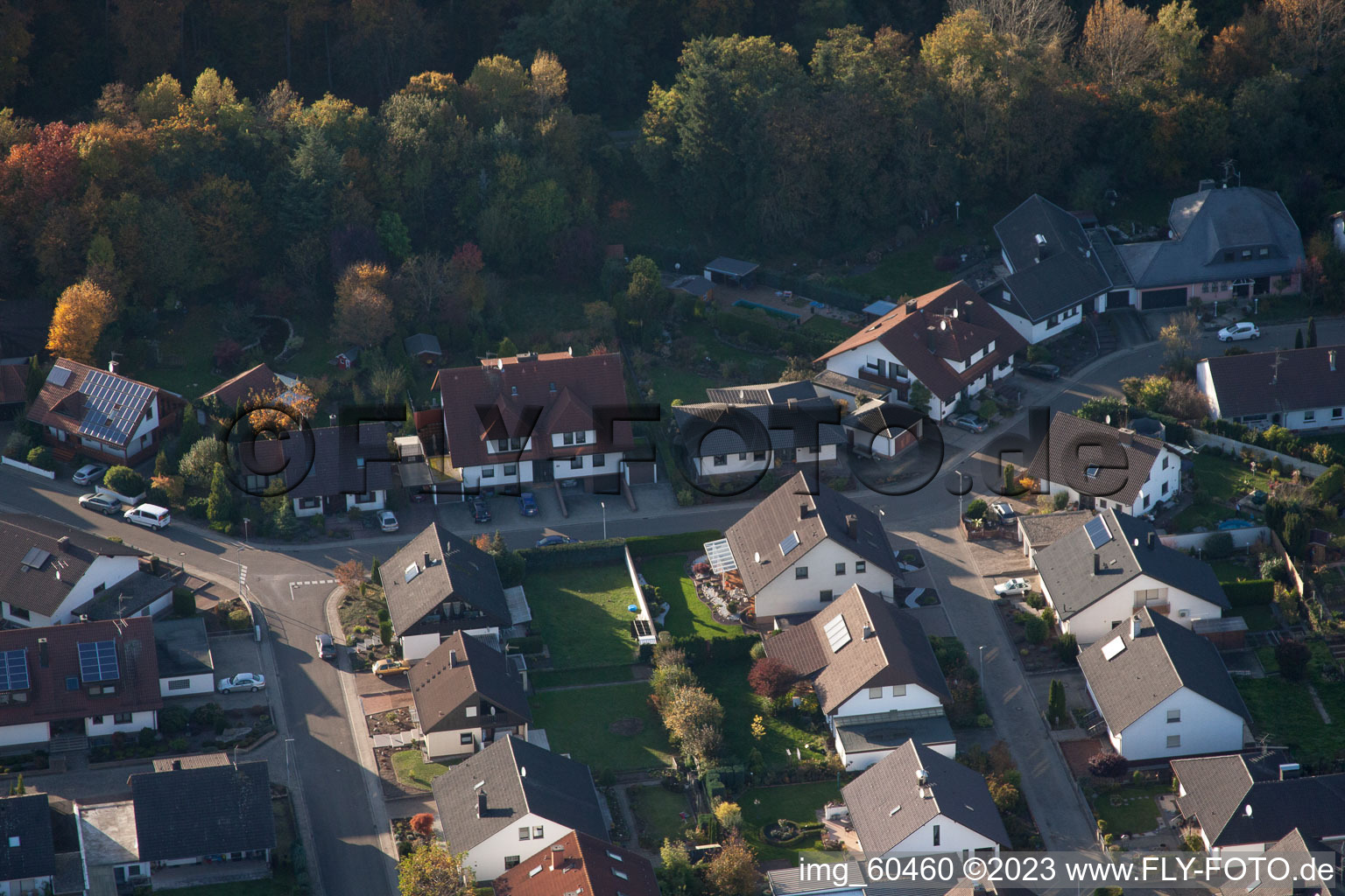 Rülzheim-S im Bundesland Rheinland-Pfalz, Deutschland aus der Drohnenperspektive
