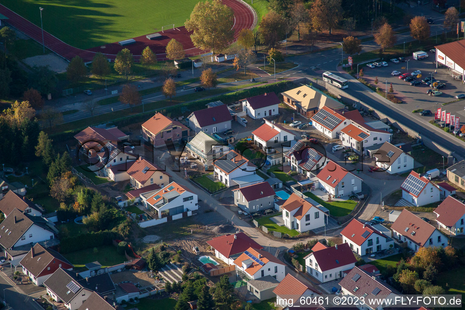 Rülzheim-S im Bundesland Rheinland-Pfalz, Deutschland von einer Drohne aus