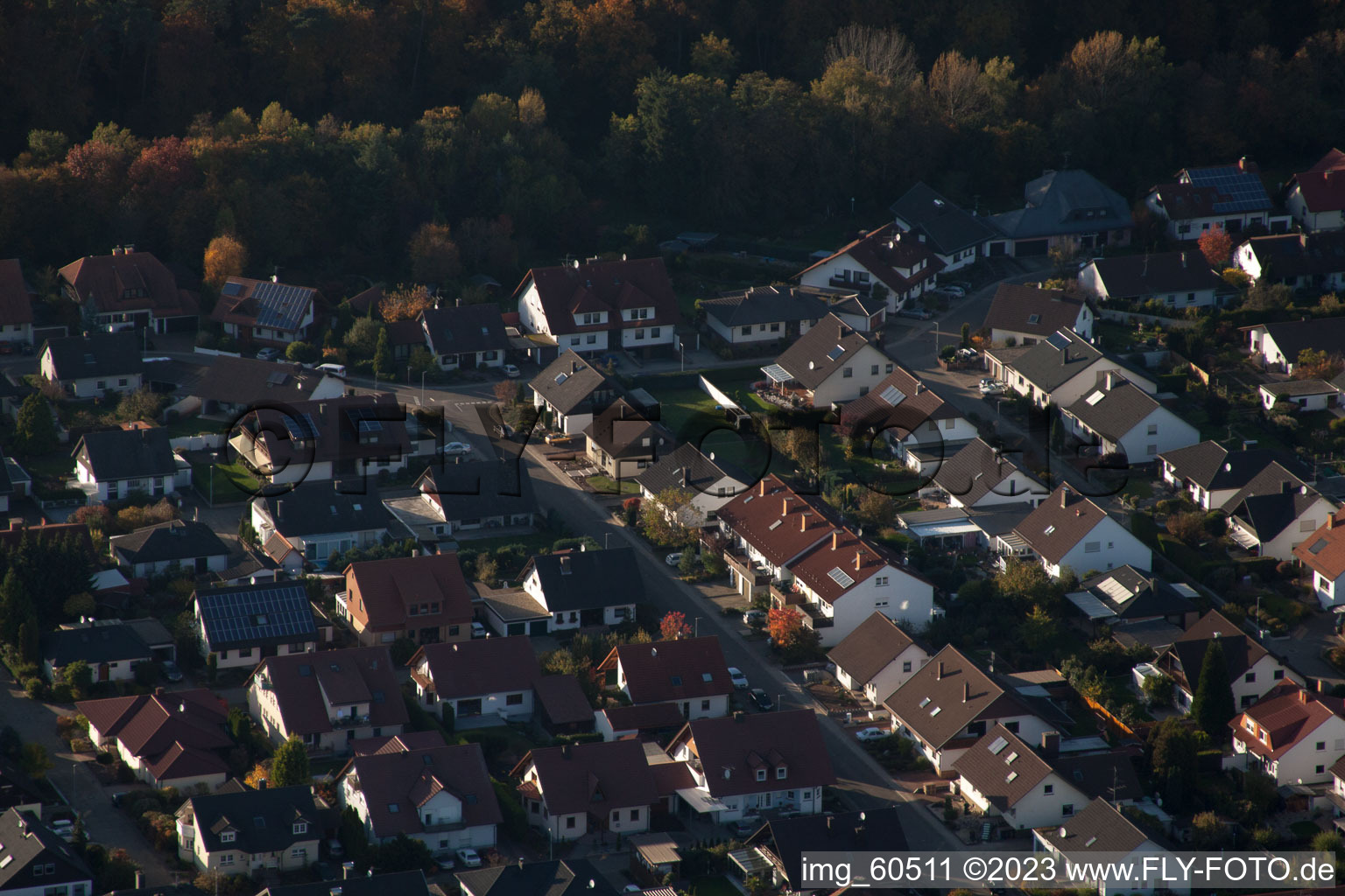 Rülzheim-S im Bundesland Rheinland-Pfalz, Deutschland von der Drohne aus gesehen