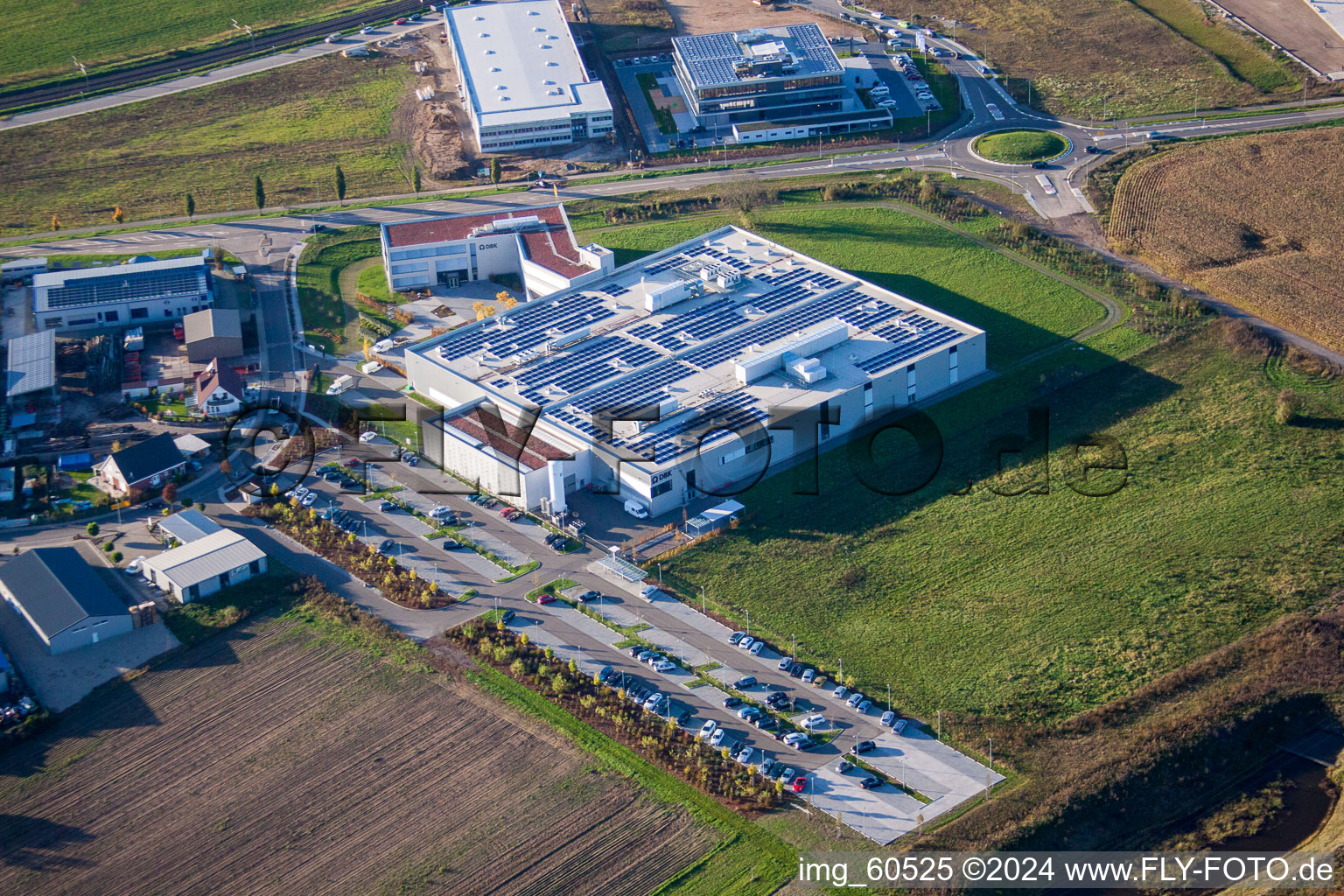 Rülzheim-N, Industriegebiet im Bundesland Rheinland-Pfalz, Deutschland von oben gesehen