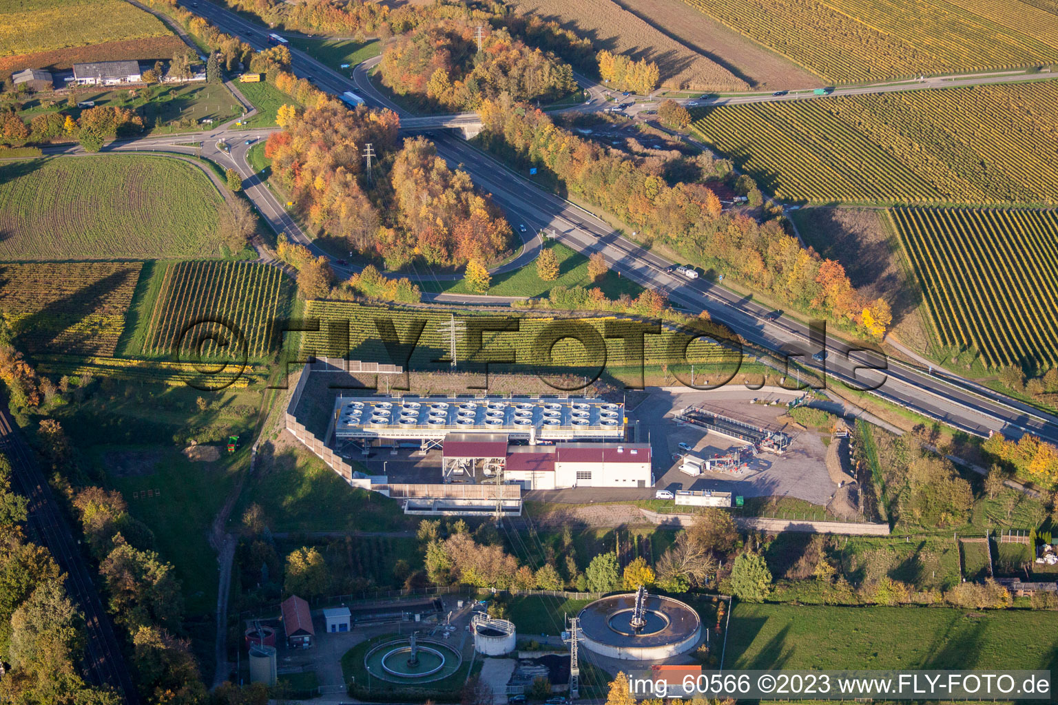 Luftaufnahme von Insheim, Geothermie im Bundesland Rheinland-Pfalz, Deutschland