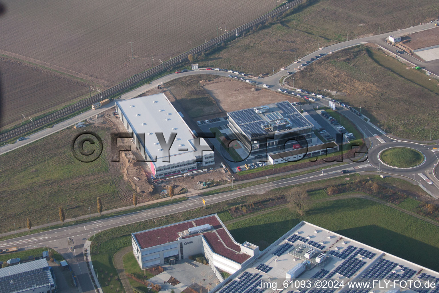 Rülzheim-N, Industriegebiet im Bundesland Rheinland-Pfalz, Deutschland aus der Luft