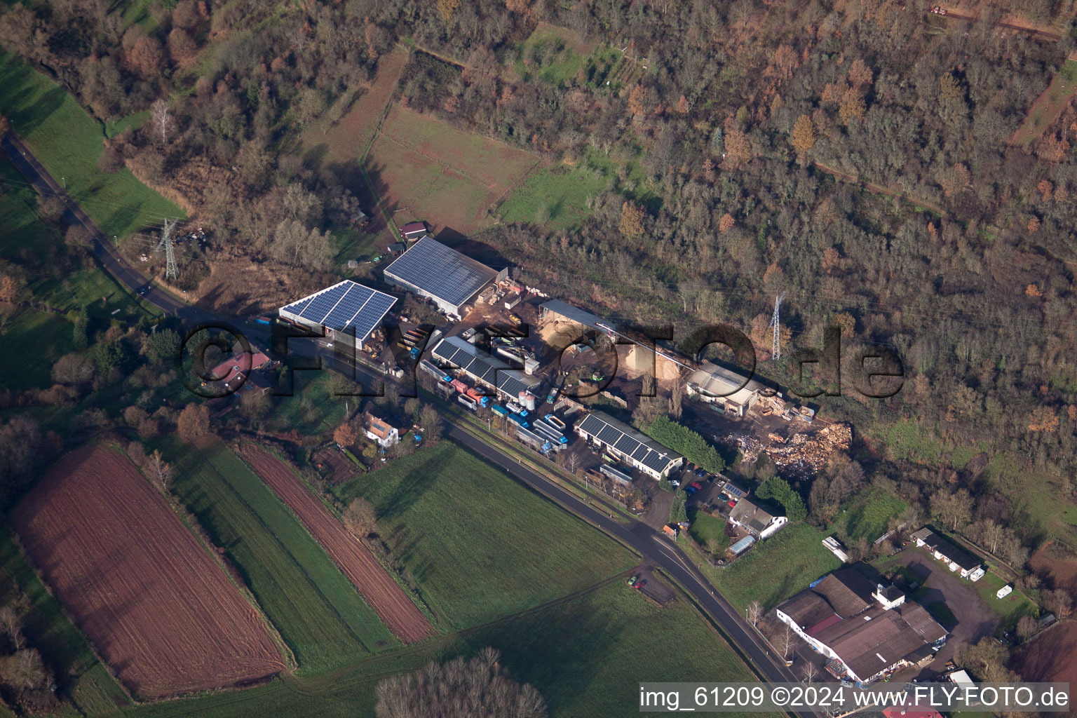 Span-Service Holzlogistik im Ortsteil Gräfenhausen in Annweiler am Trifels im Bundesland Rheinland-Pfalz, Deutschland