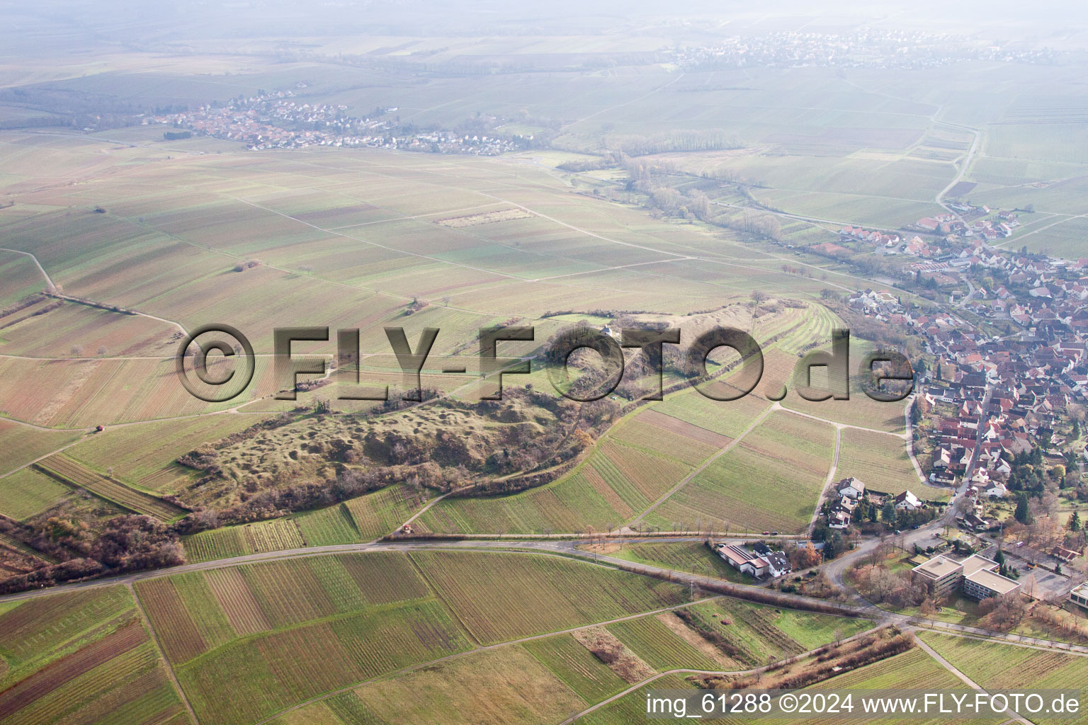 Luftbild von Kleine Kalmit in Ilbesheim bei Landau in der Pfalz im Bundesland Rheinland-Pfalz, Deutschland