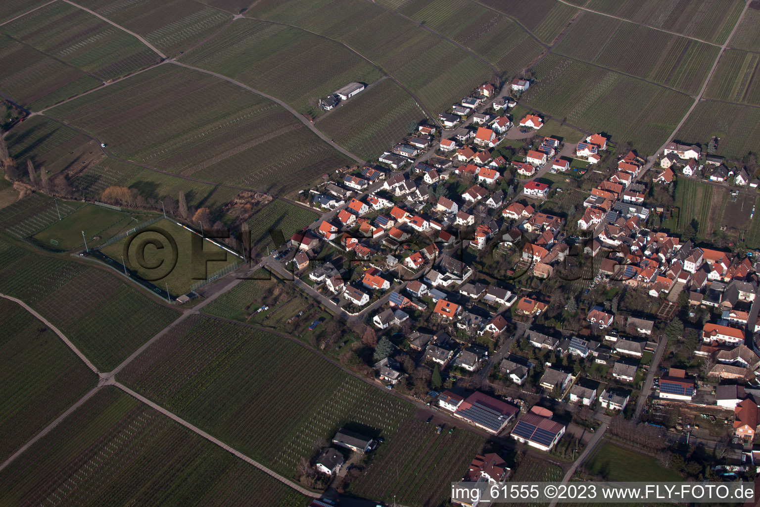 Luftaufnahme von Hainfeld im Bundesland Rheinland-Pfalz, Deutschland