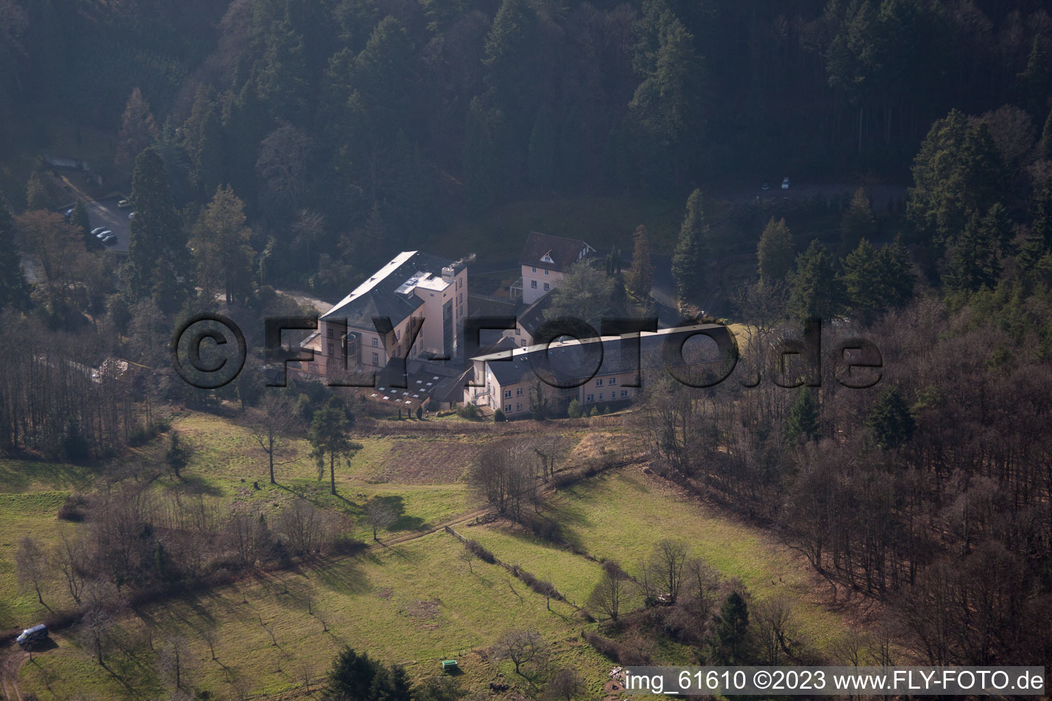 Luftaufnahme von Burrweiler, Buschmühle im Bundesland Rheinland-Pfalz, Deutschland