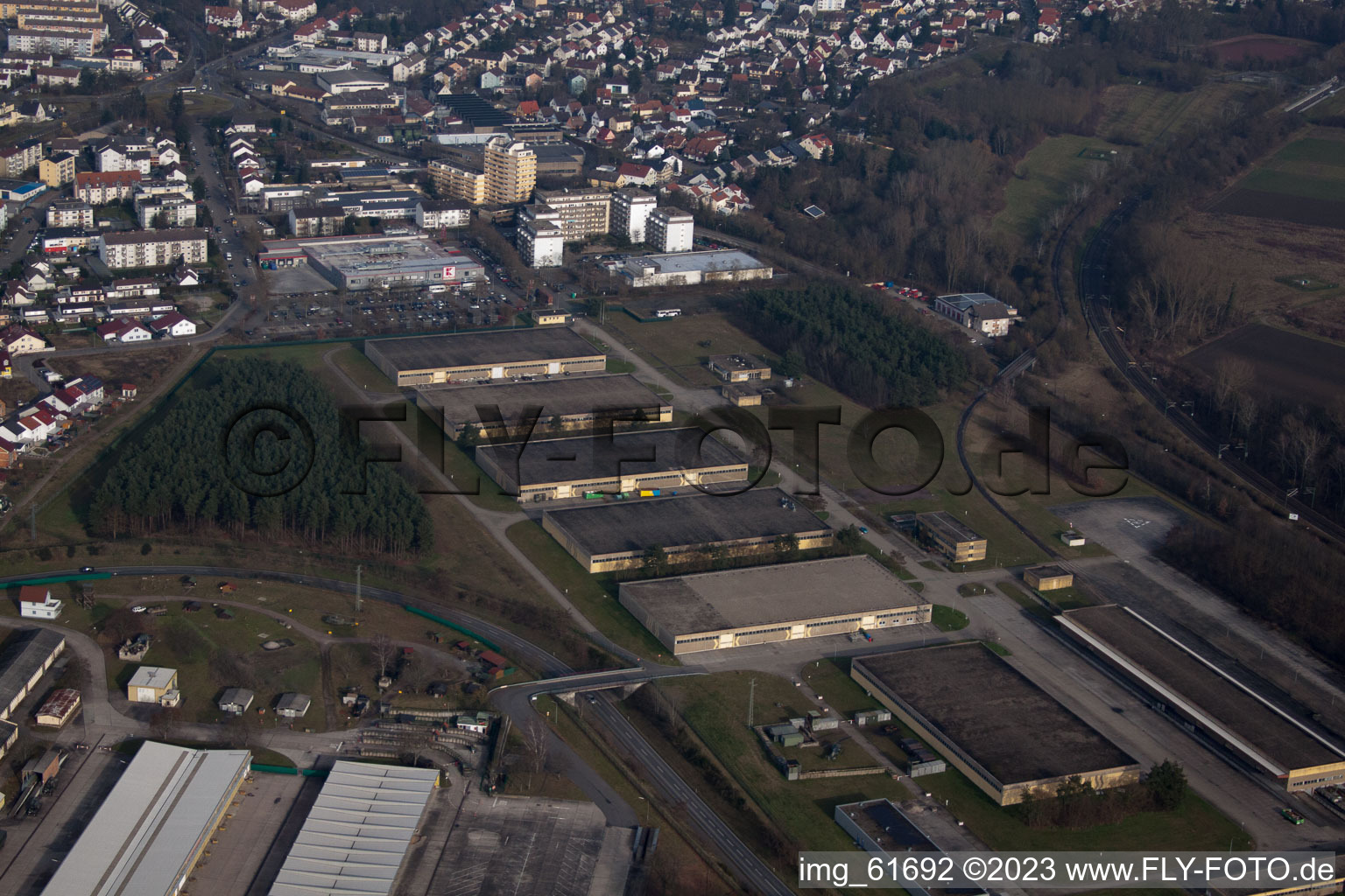 Germersheim, Sponeck-Kaserne im Bundesland Rheinland-Pfalz, Deutschland