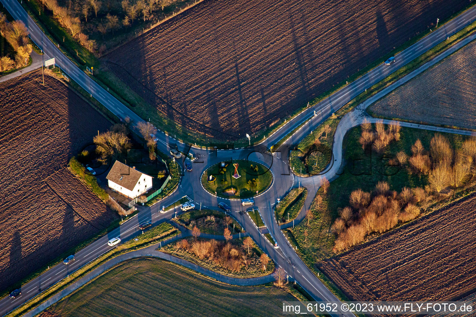 Barbelroth im Bundesland Rheinland-Pfalz, Deutschland von der Drohne aus gesehen