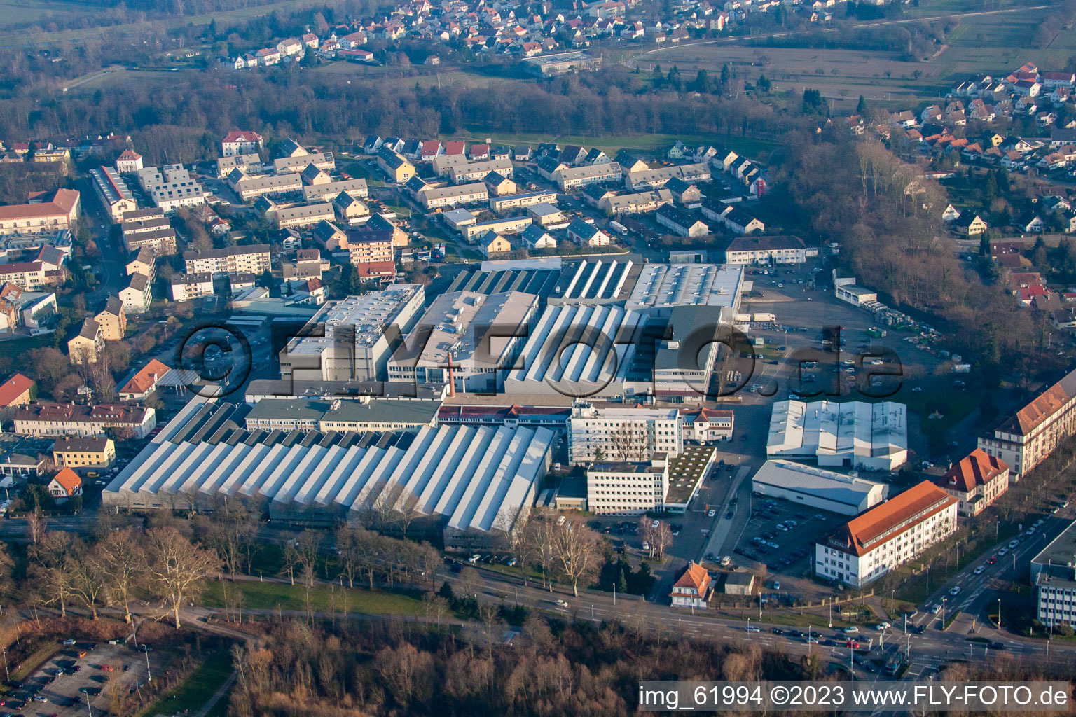Luftbild von Getinge Academy in Rastatt im Bundesland Baden-Württemberg, Deutschland