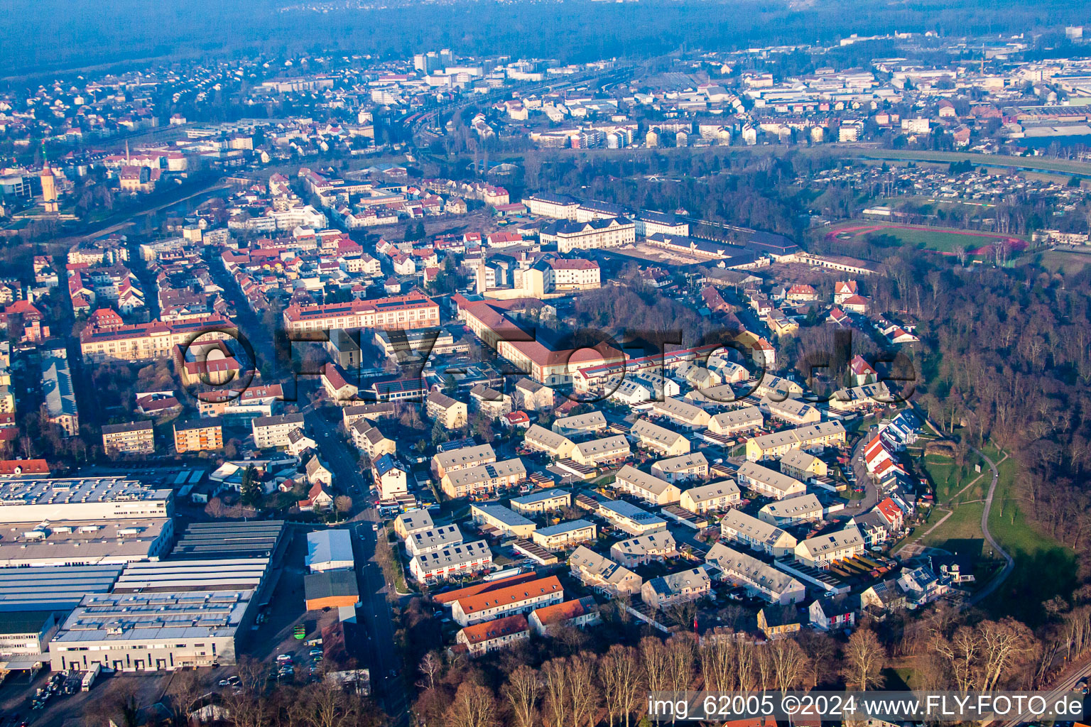 Sophie-Scholl-‌Straße in Rastatt im Bundesland Baden-Württemberg, Deutschland