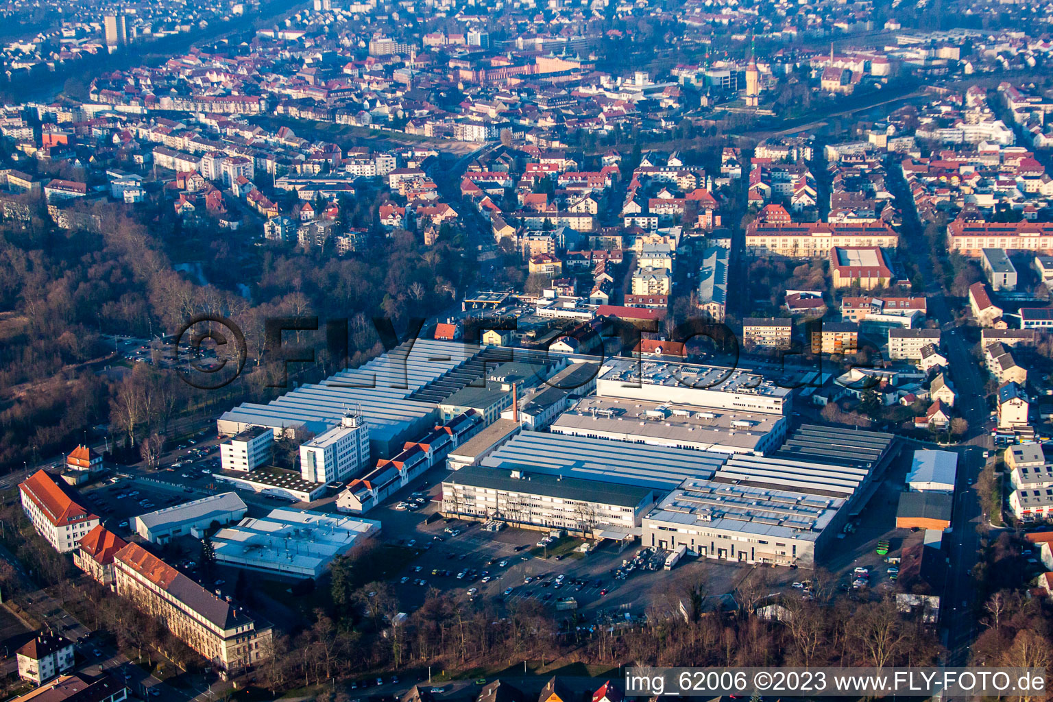 Luftaufnahme von Getinge Academy in Rastatt im Bundesland Baden-Württemberg, Deutschland