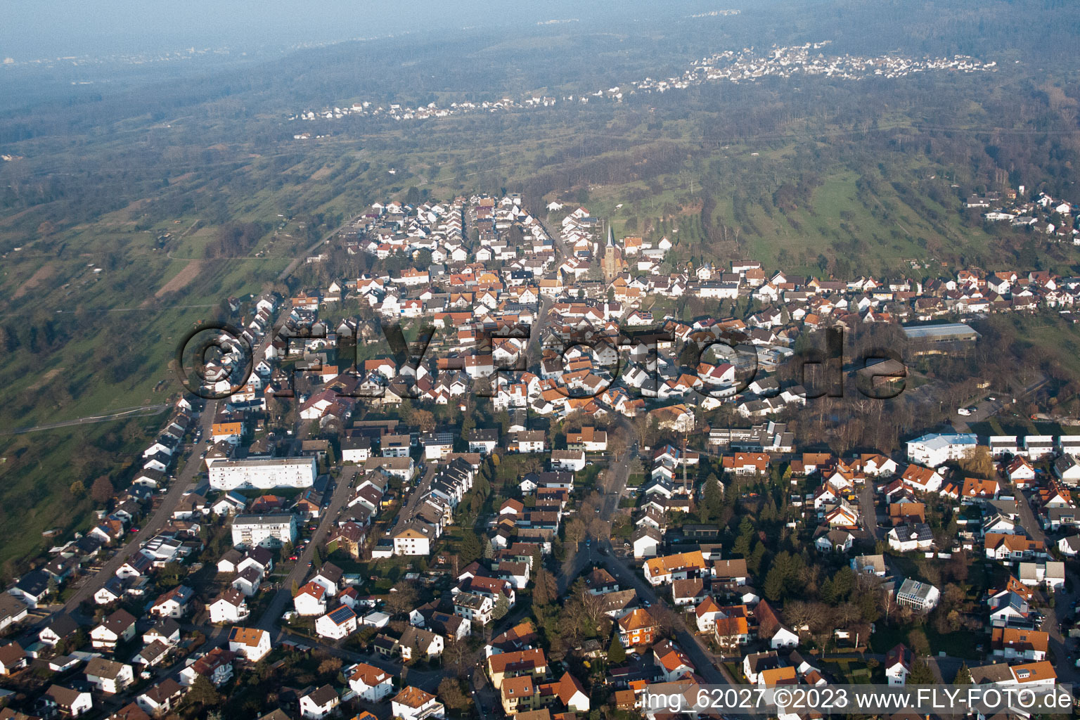 Luftaufnahme von Kuppenheim im Bundesland Baden-Württemberg, Deutschland