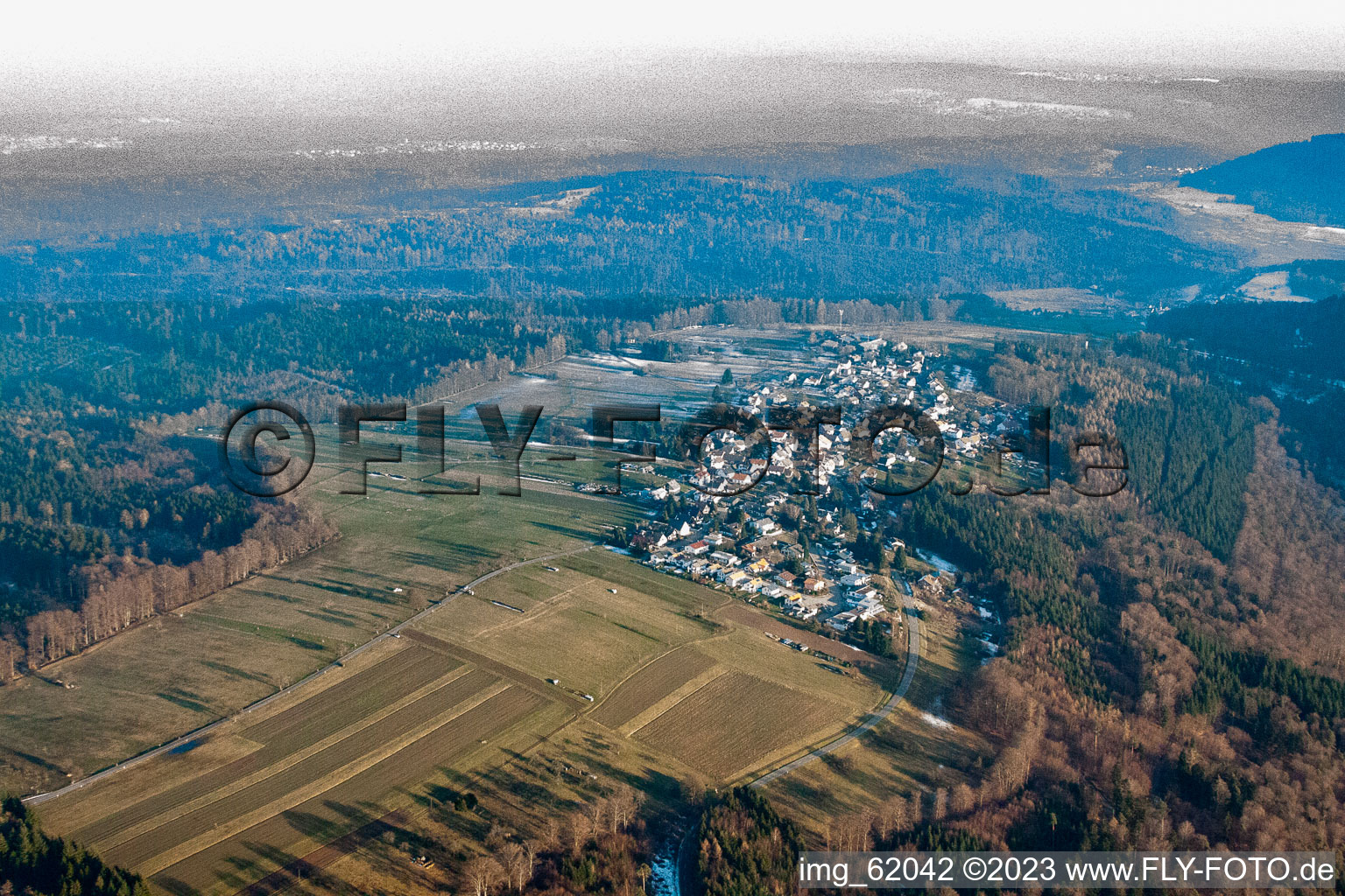 Luftbild von Freiolsheim im Bundesland Baden-Württemberg, Deutschland