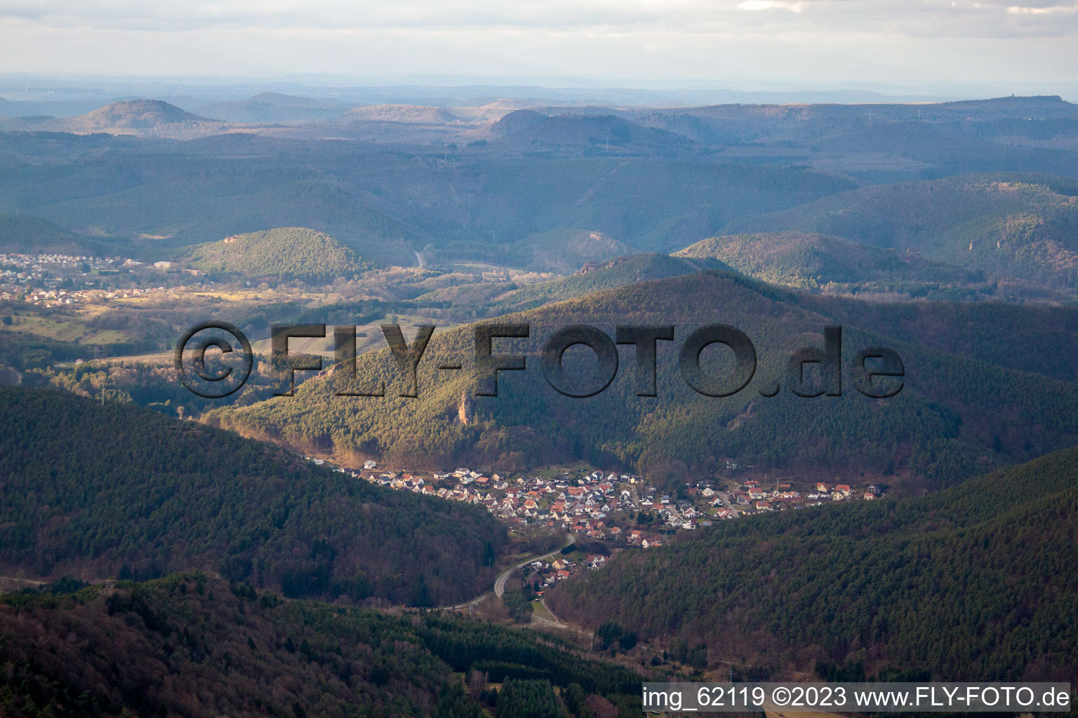 Lug im Bundesland Rheinland-Pfalz, Deutschland aus der Luft