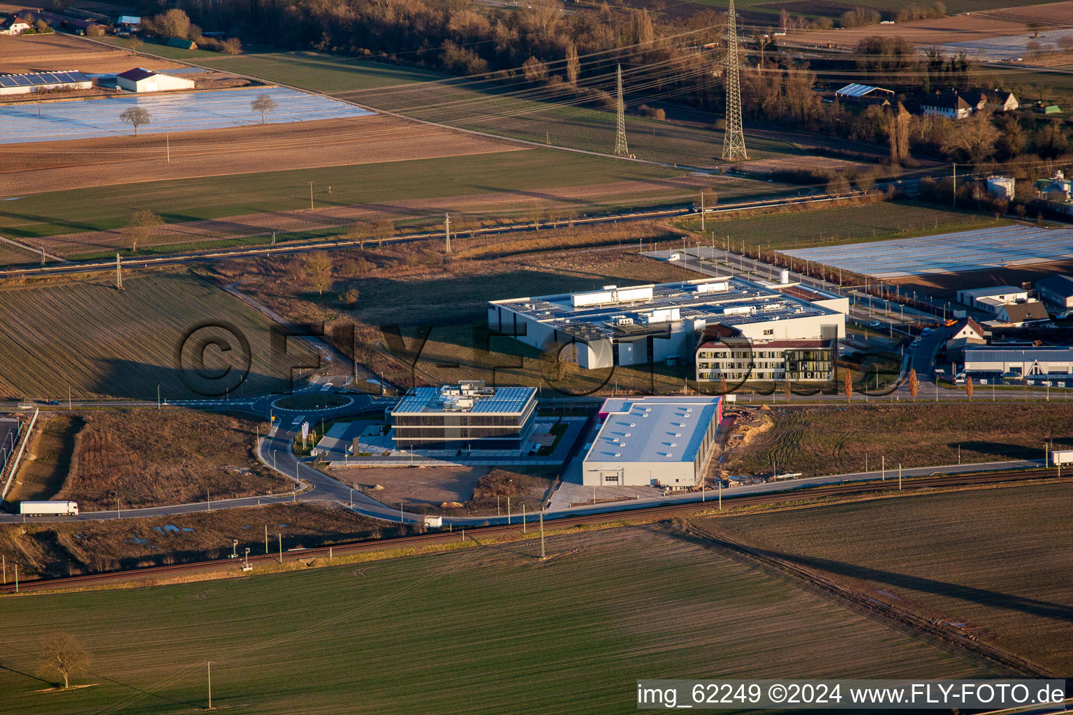 Rülzheim, Gewerbegebiet Nord im Bundesland Rheinland-Pfalz, Deutschland