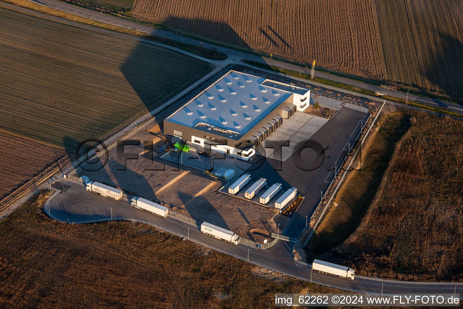 Rülzheim, Gewerbegebiet Nord im Bundesland Rheinland-Pfalz, Deutschland aus der Vogelperspektive