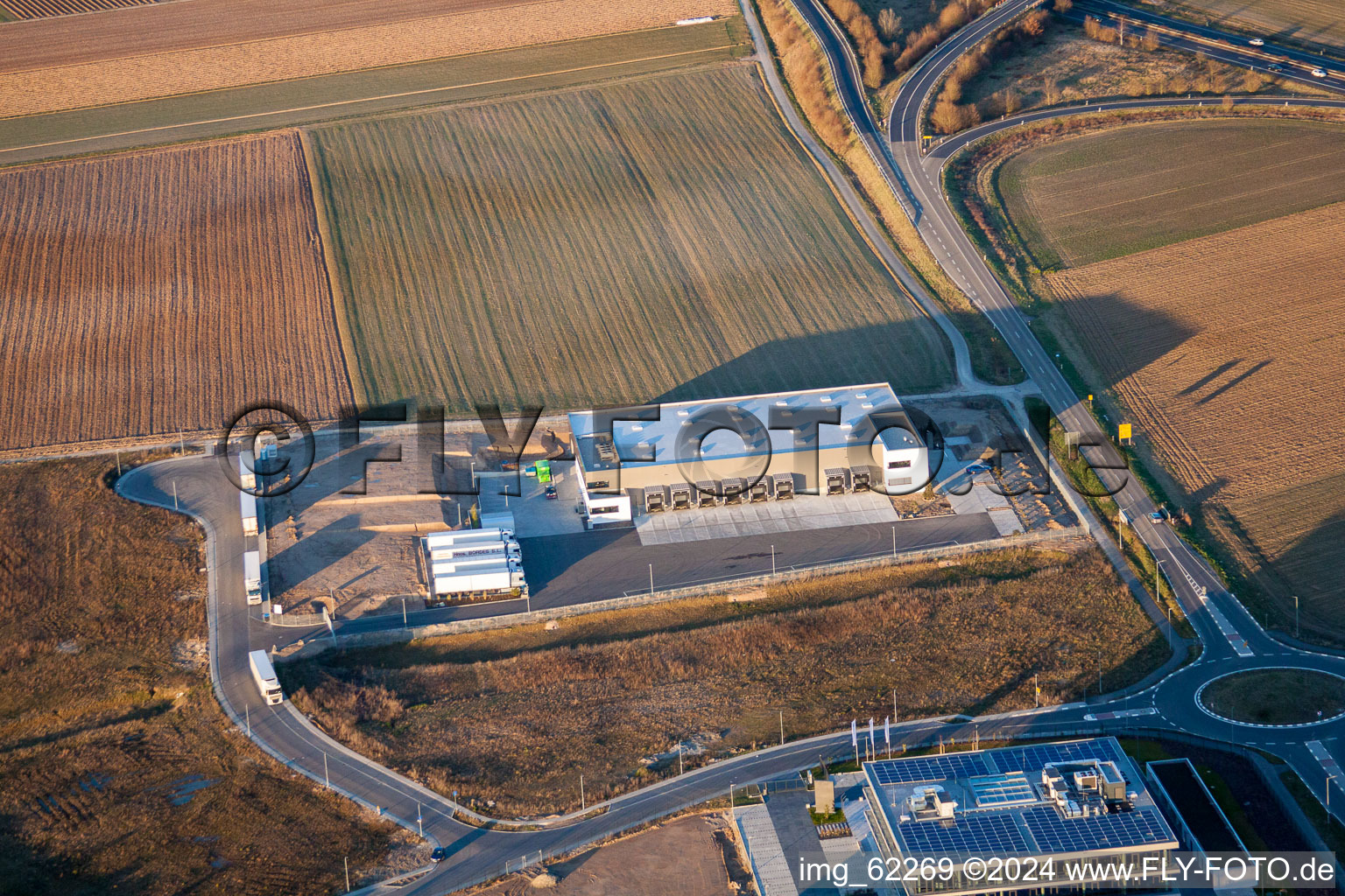 Luftbild von Rülzheim, Gewerbegebiet Nord im Bundesland Rheinland-Pfalz, Deutschland