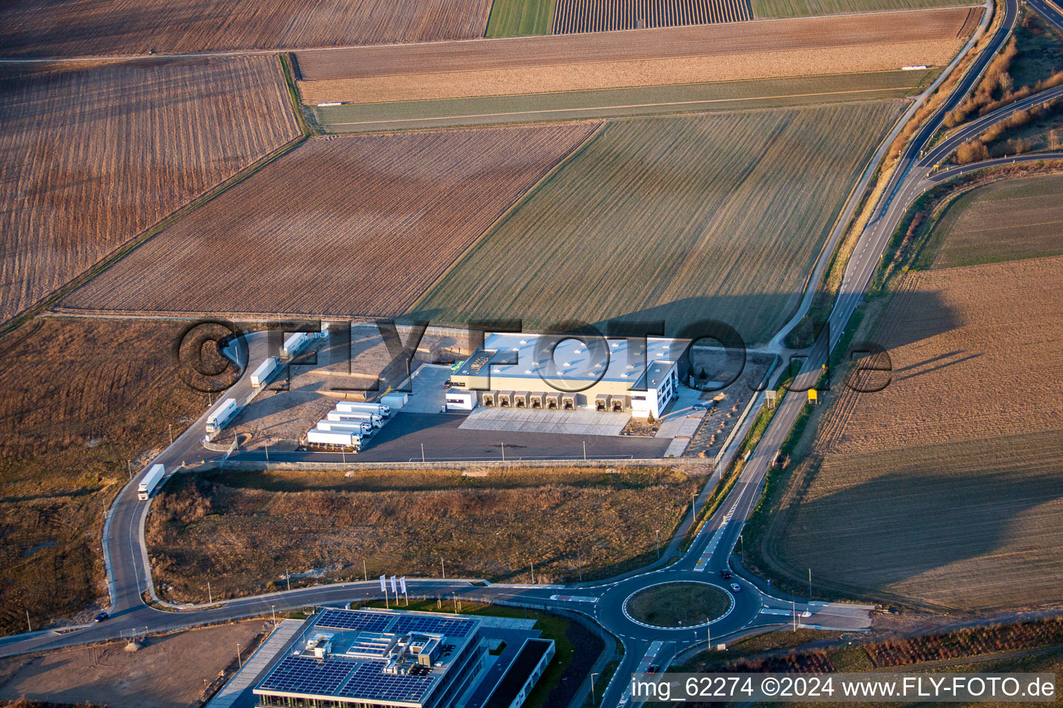 Rülzheim, Gewerbegebiet Nord im Bundesland Rheinland-Pfalz, Deutschland von oben gesehen