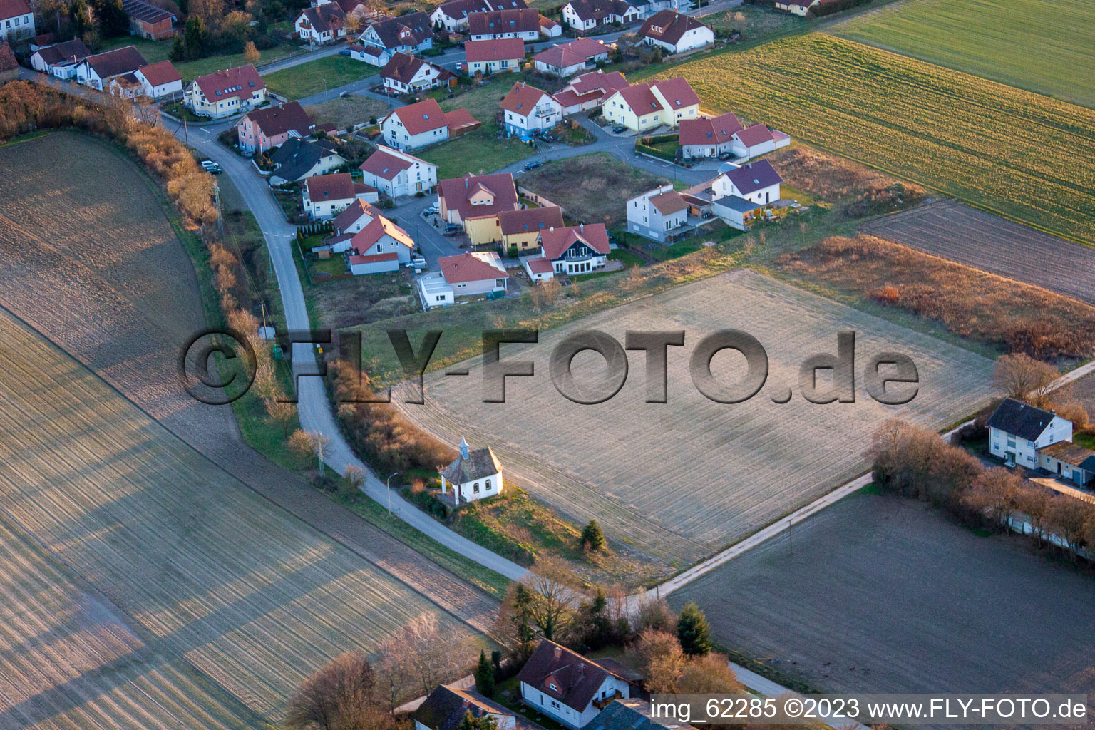 Luftaufnahme von Herxheimweyher im Bundesland Rheinland-Pfalz, Deutschland