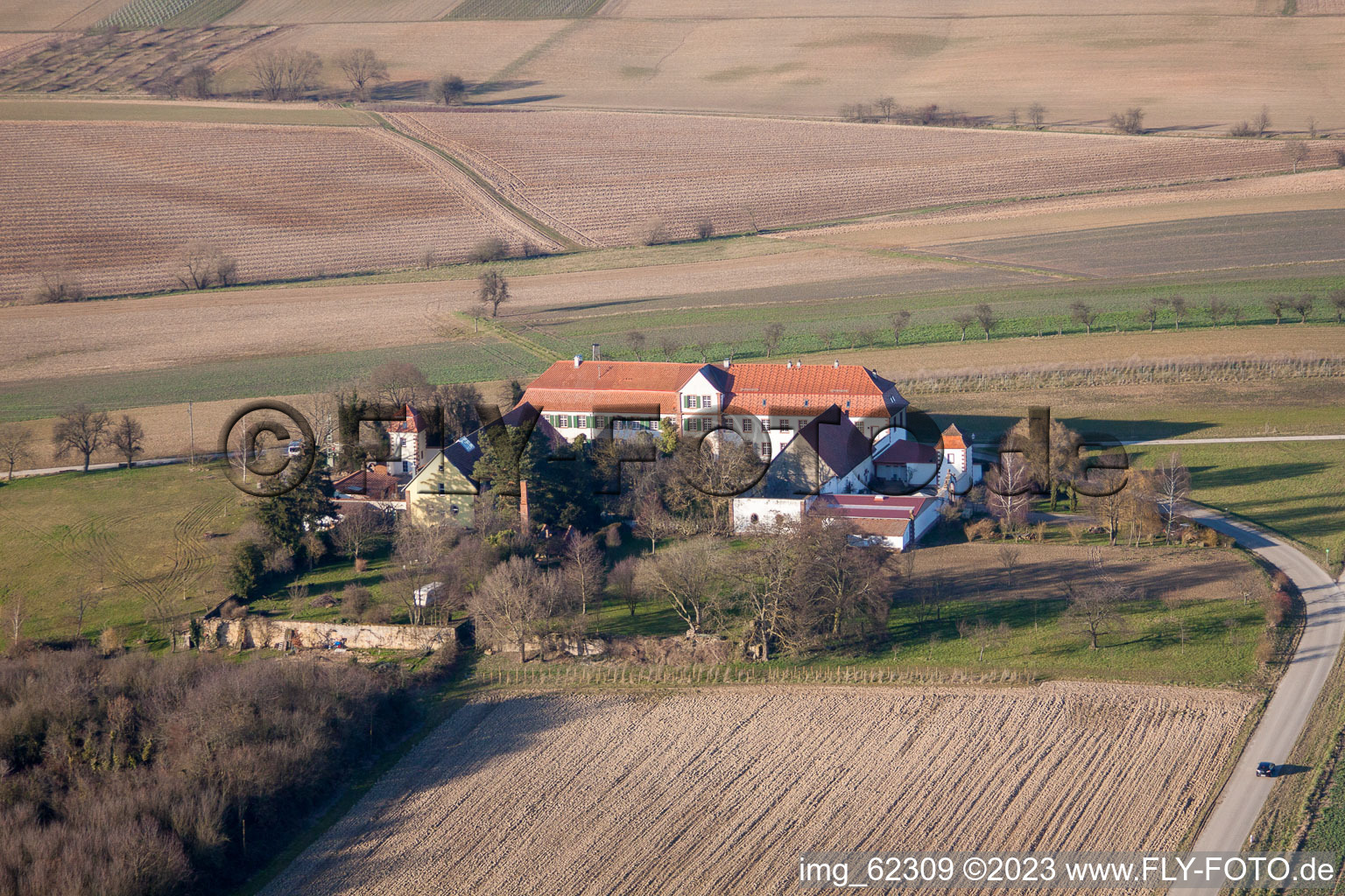 Luftaufnahme von Schweighofen, Haftelhof im Bundesland Rheinland-Pfalz, Deutschland