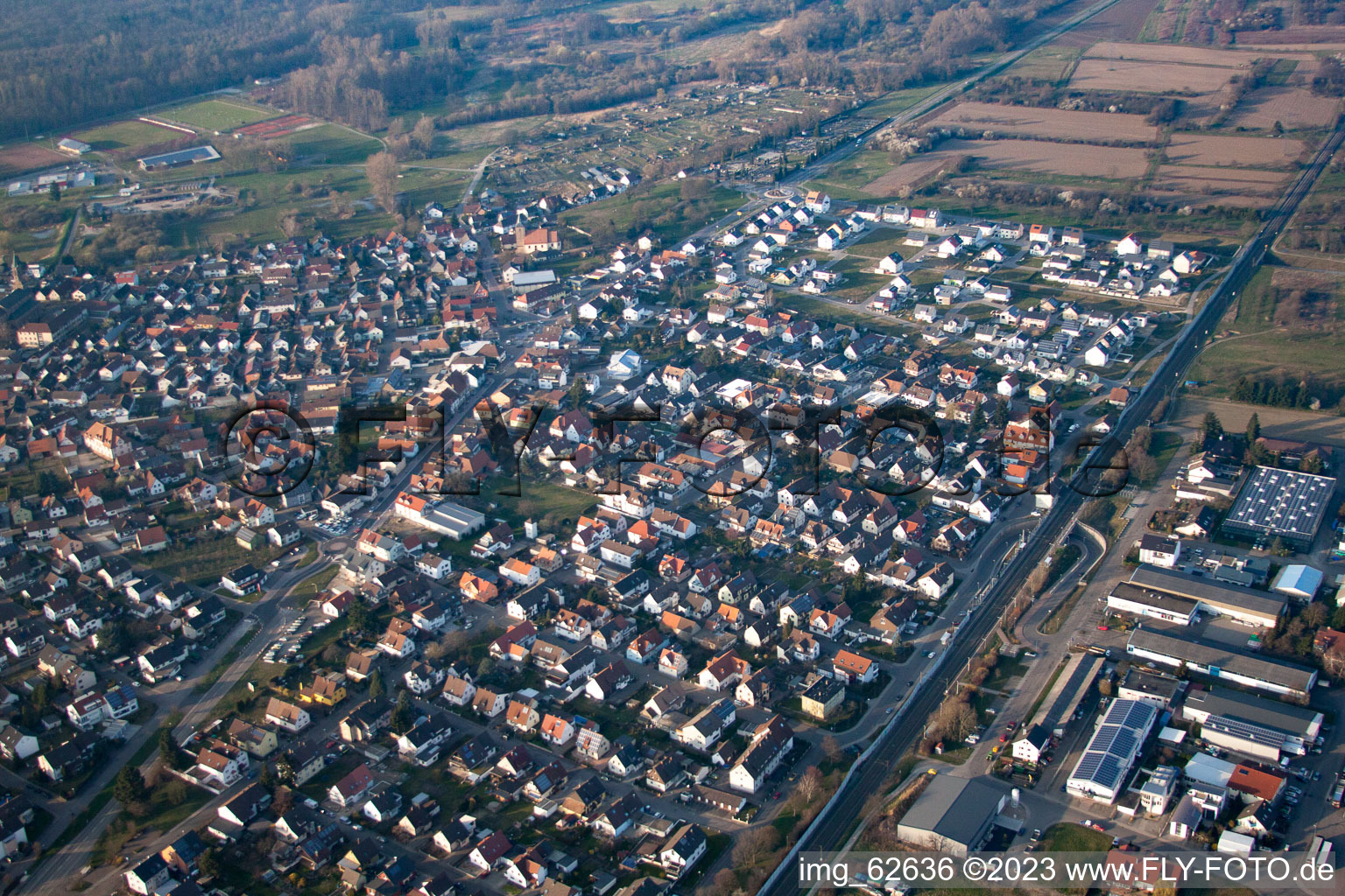 Bietigheim im Bundesland Baden-Württemberg, Deutschland von der Drohne aus gesehen