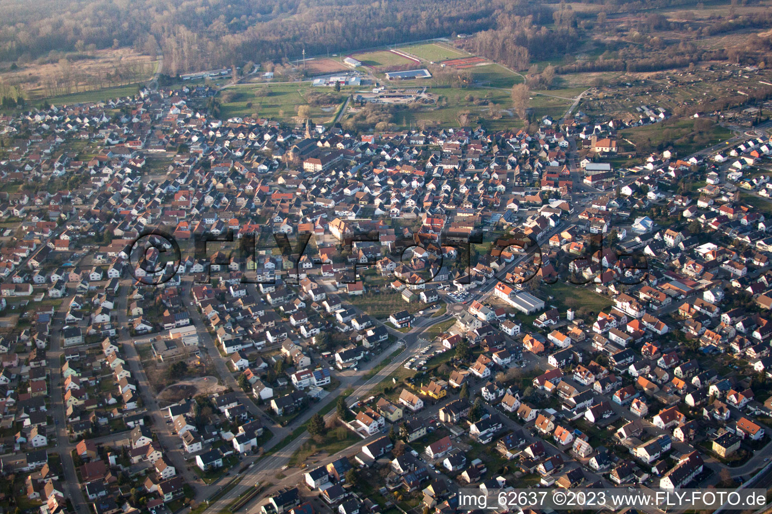 Luftbild von Bietigheim im Bundesland Baden-Württemberg, Deutschland