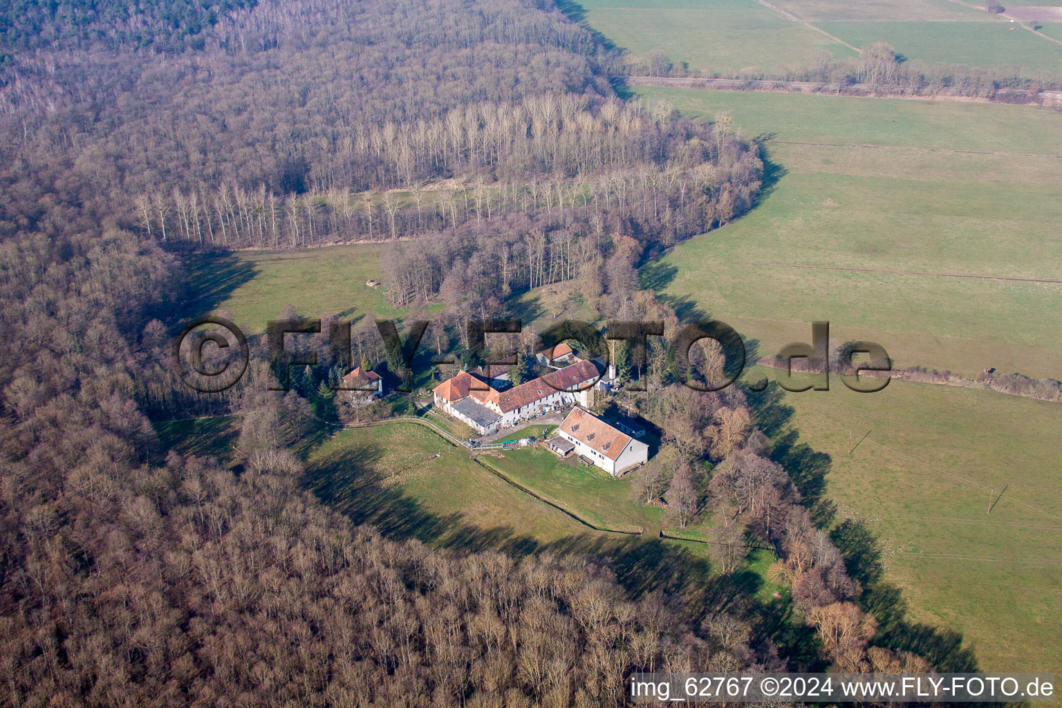 Luftbild von Surbourg im Bundesland Bas-Rhin, Frankreich