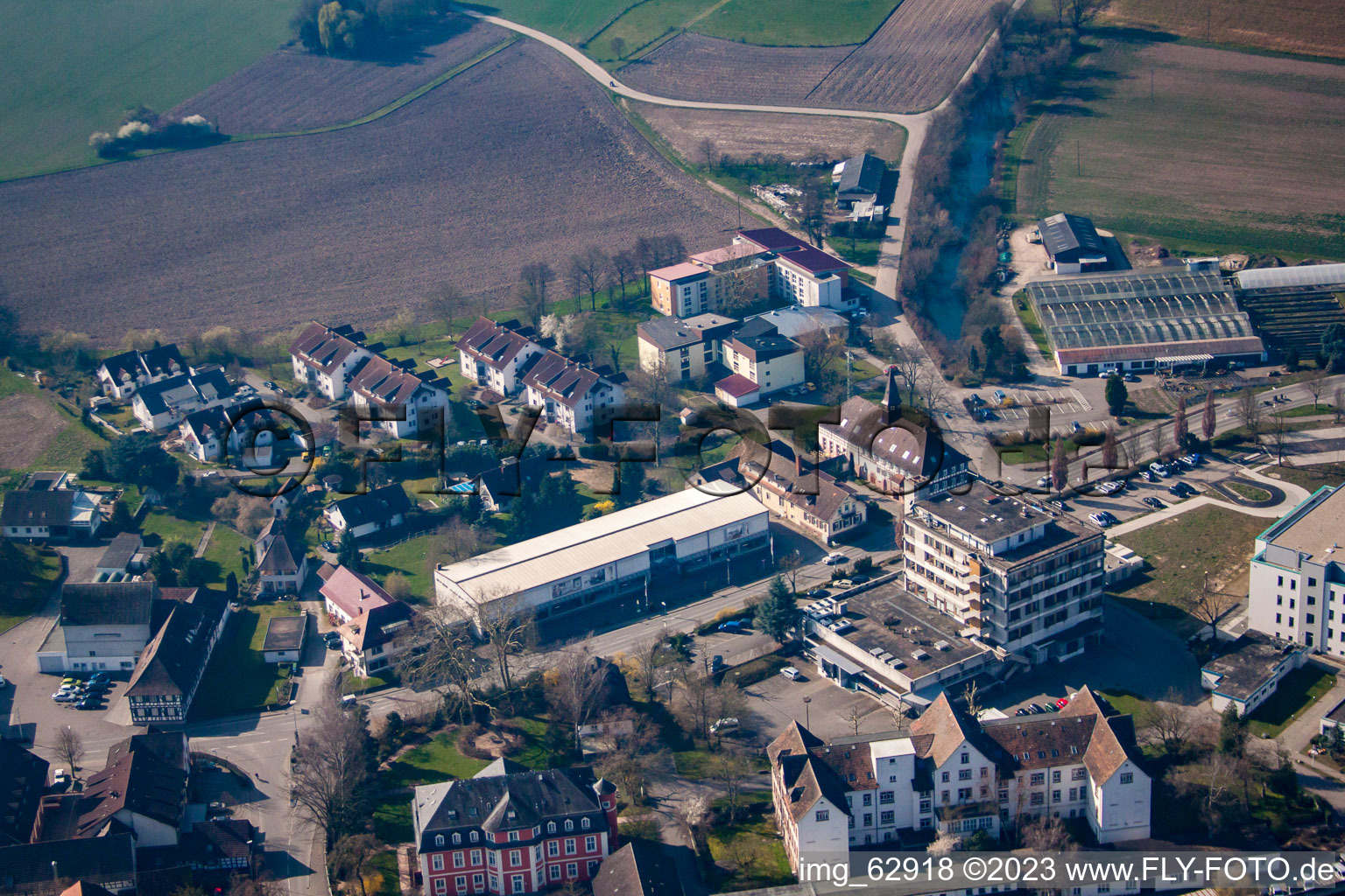 Luftaufnahme von Epilepsiezentrum Kork in Kehl im Bundesland Baden-Württemberg, Deutschland