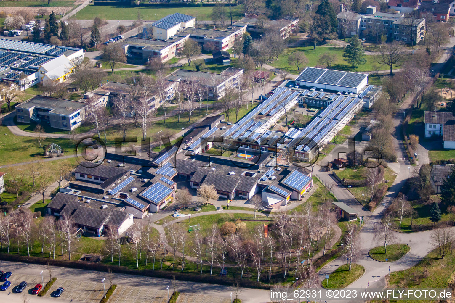 Luftbild von Oberlin-Schulverbund im Ortsteil Kork in Kehl im Bundesland Baden-Württemberg, Deutschland