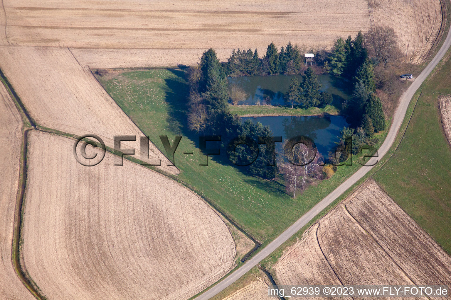 Legelshurst im Bundesland Baden-Württemberg, Deutschland von der Drohne aus gesehen