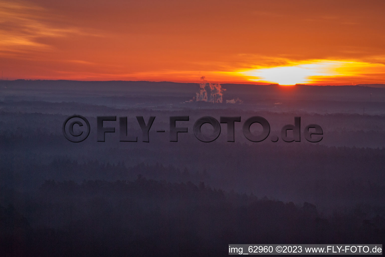 Minfeld, Otterbachtal im Bundesland Rheinland-Pfalz, Deutschland aus der Luft betrachtet