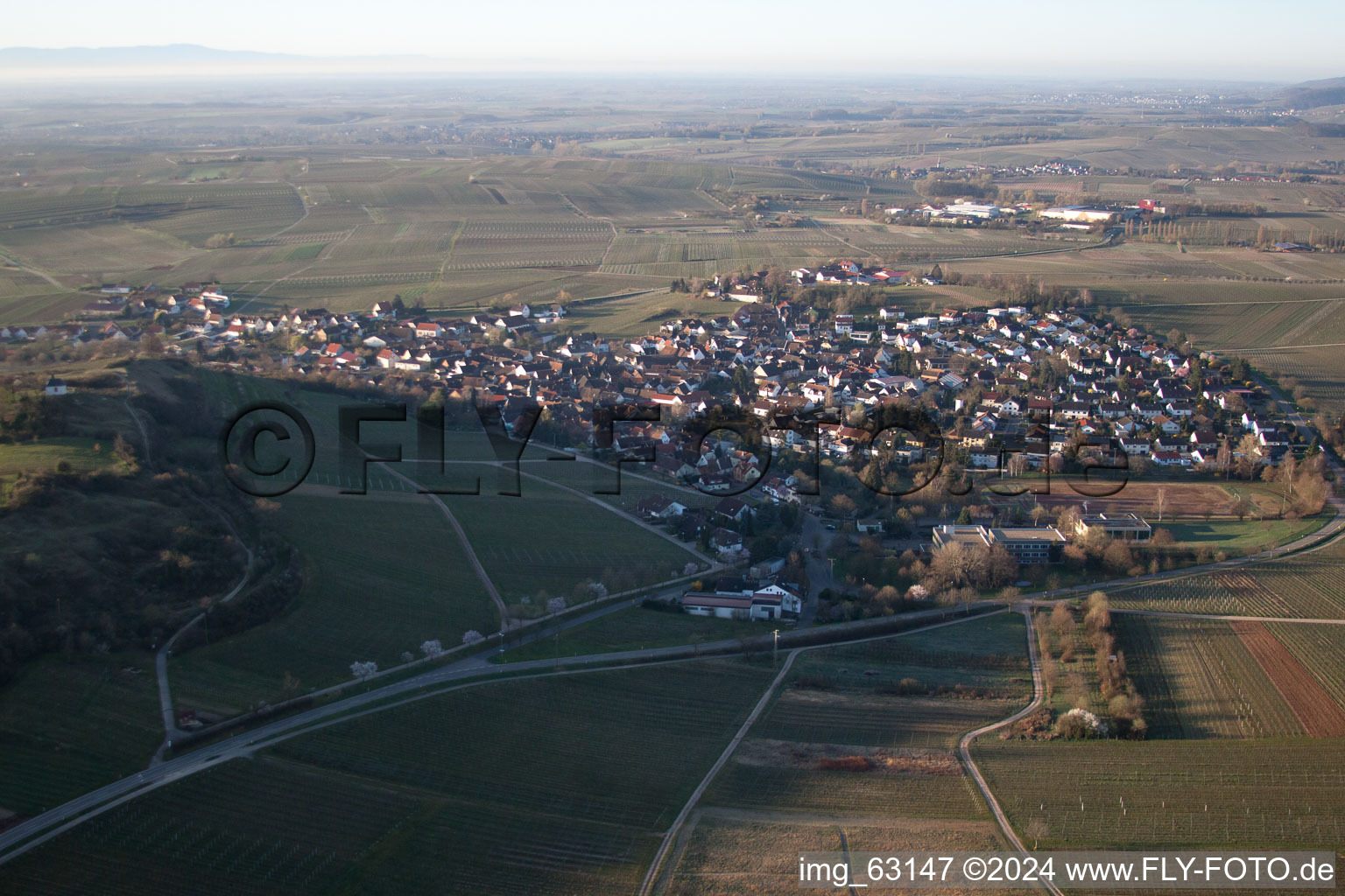 Luftaufnahme von Kleine Kalmit in Ilbesheim bei Landau in der Pfalz im Bundesland Rheinland-Pfalz, Deutschland