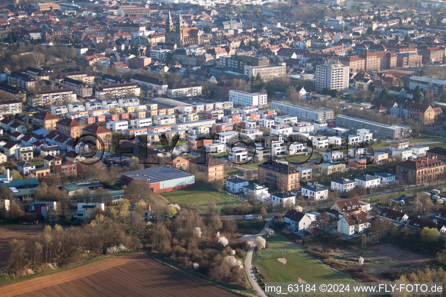 Quartier Vauban in Landau in der Pfalz im Bundesland Rheinland-Pfalz, Deutschland