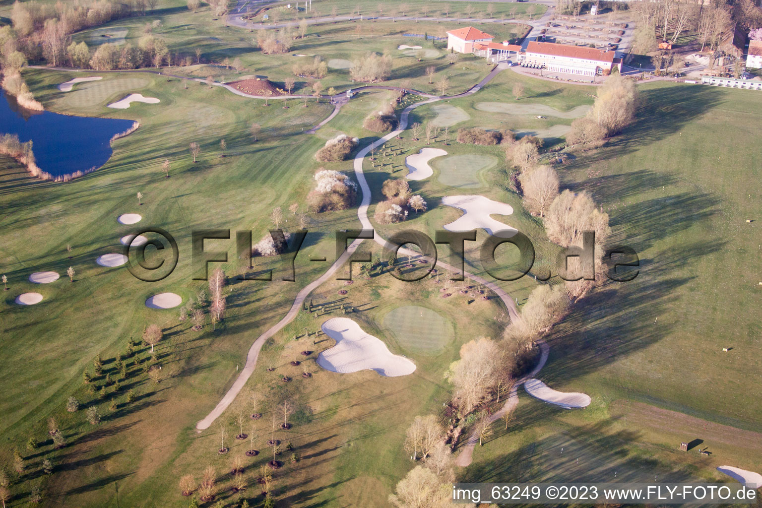 Luftbild von Essingen, Golfclub Dreihof im Bundesland Rheinland-Pfalz, Deutschland