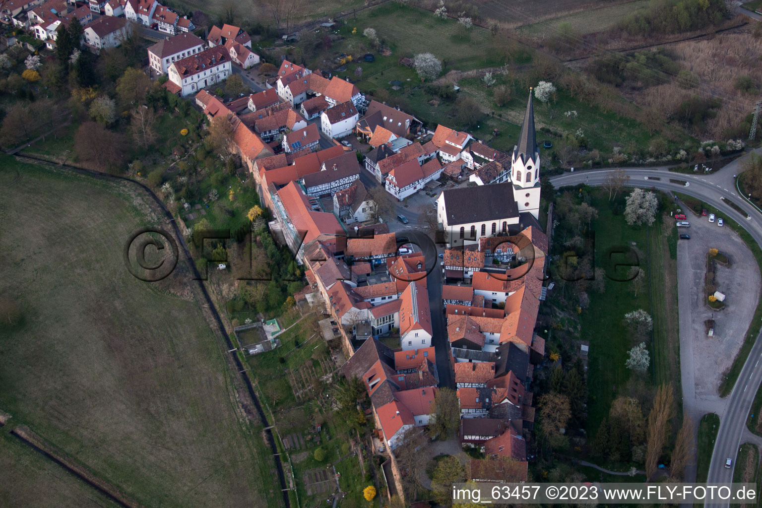 Drohnenbild von Jockgrim im Bundesland Rheinland-Pfalz, Deutschland