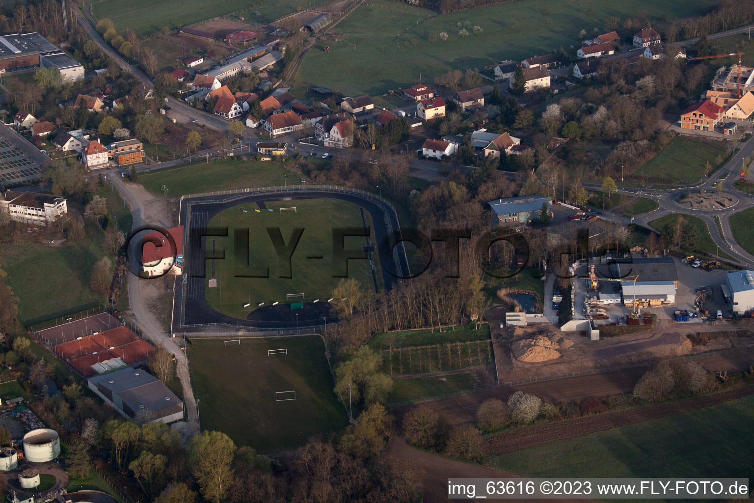 Luftbild von Neulauterburg im Bundesland Rheinland-Pfalz, Deutschland