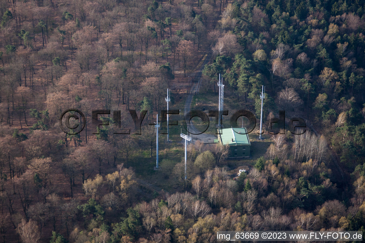 Luftaufnahme von Climbach im Bundesland Bas-Rhin, Frankreich