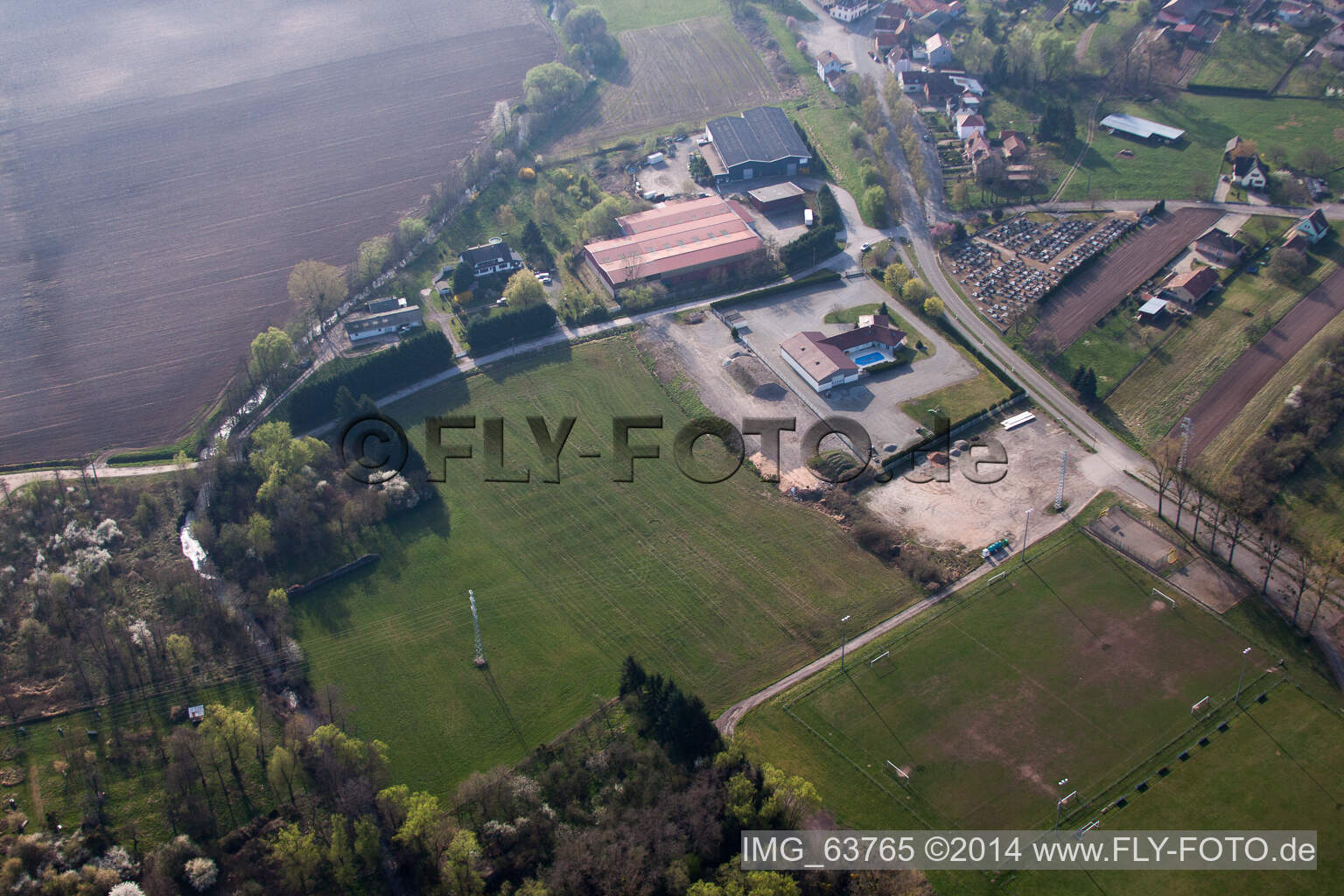 Stade Municipal in Durrenbach im Bundesland Bas-Rhin, Frankreich