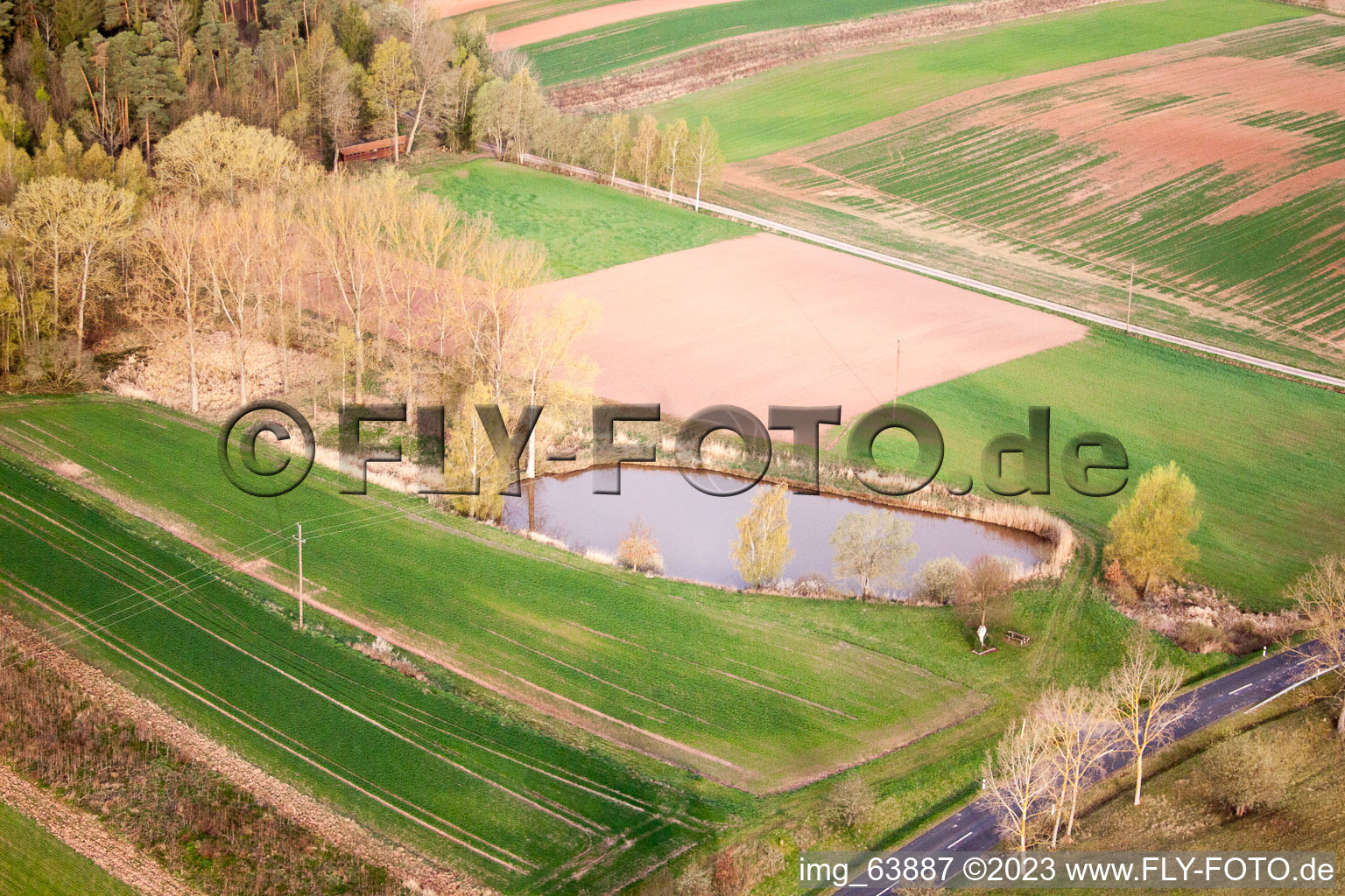 Luftbild von Eicha im Bundesland Thüringen, Deutschland