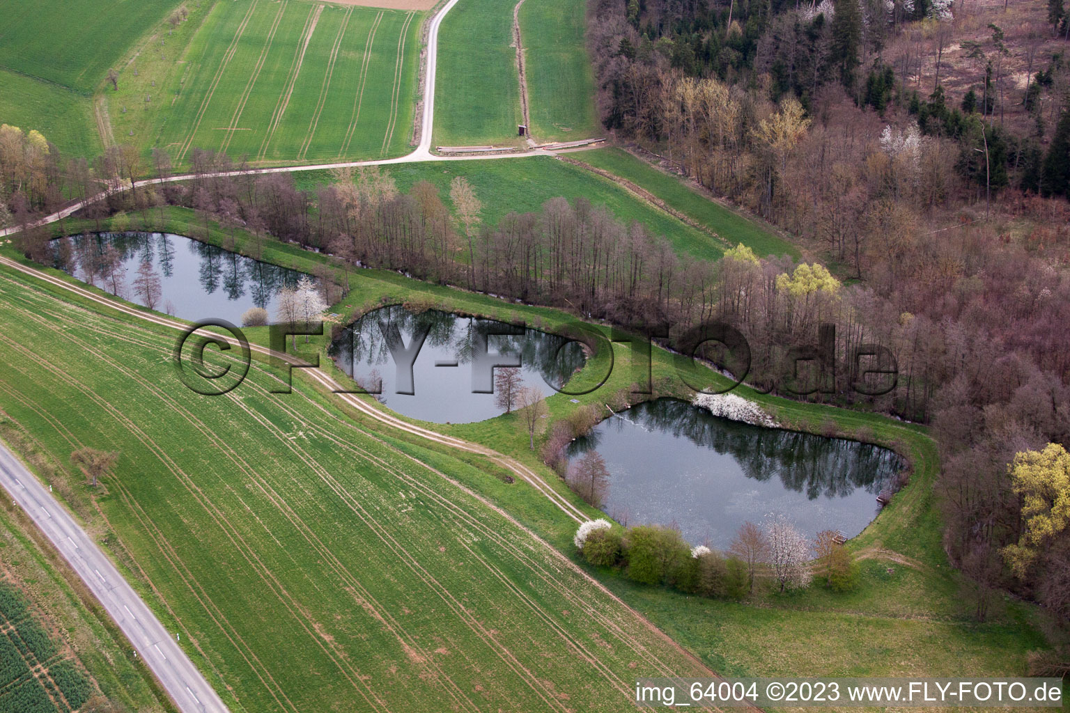 Luftbild von Sondheim im Bundesland Bayern, Deutschland