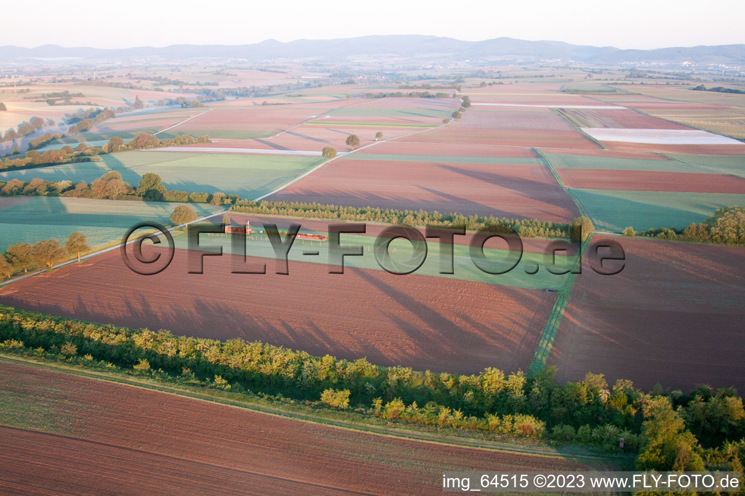 Luftaufnahme von Freckenfeld, Modellflugplatz im Bundesland Rheinland-Pfalz, Deutschland