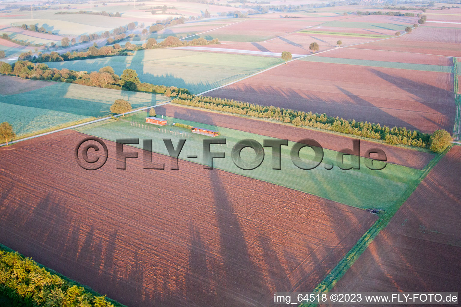 Freckenfeld, Modellflugplatz im Bundesland Rheinland-Pfalz, Deutschland von oben