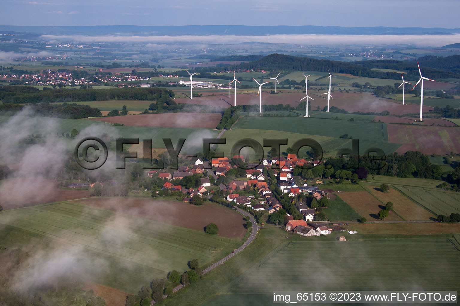 Luftbild von Hohehaus im Bundesland Nordrhein-Westfalen, Deutschland