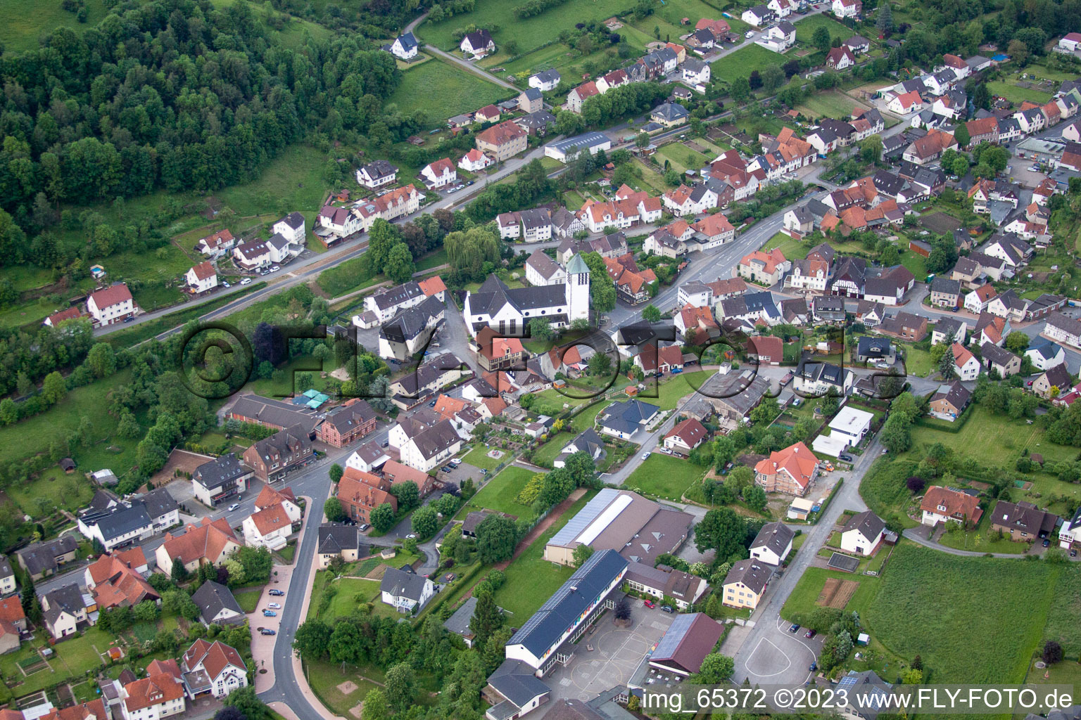 Luftaufnahme von Dalhausen im Bundesland Nordrhein-Westfalen, Deutschland