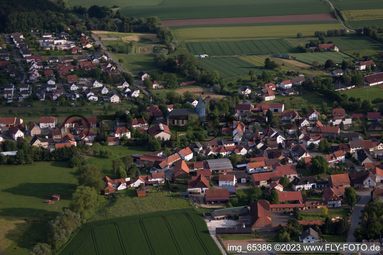 Luftbild von Bühne im Bundesland Nordrhein-Westfalen, Deutschland