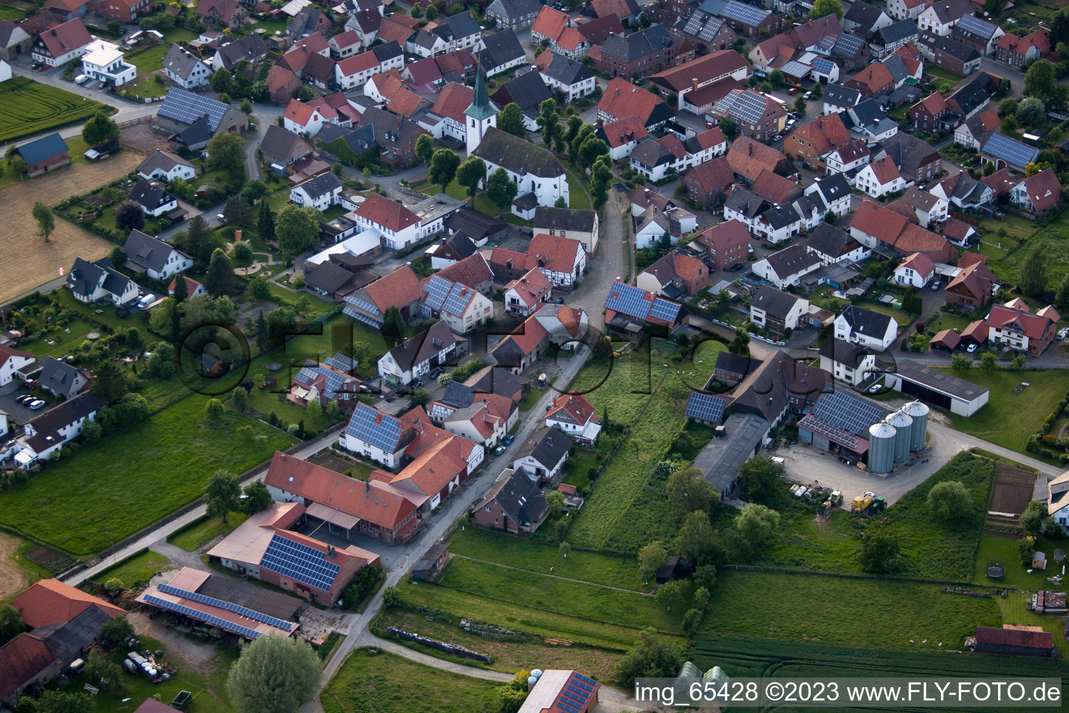 Luftbild von Erkeln im Bundesland Nordrhein-Westfalen, Deutschland