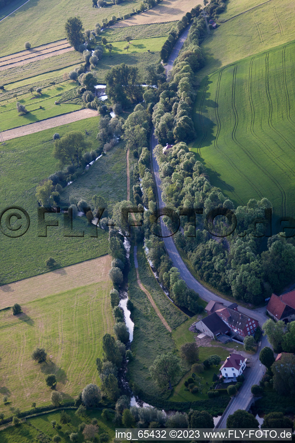 Luftaufnahme von Erkeln im Bundesland Nordrhein-Westfalen, Deutschland