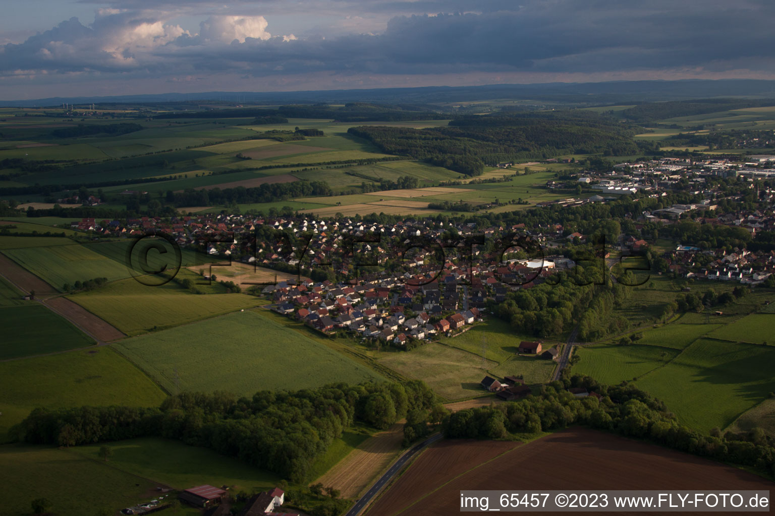 Luftbild von Brakel im Bundesland Nordrhein-Westfalen, Deutschland